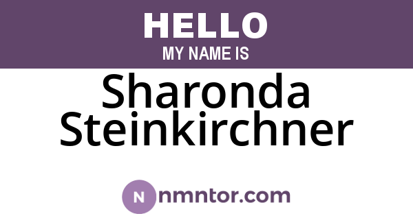 Sharonda Steinkirchner