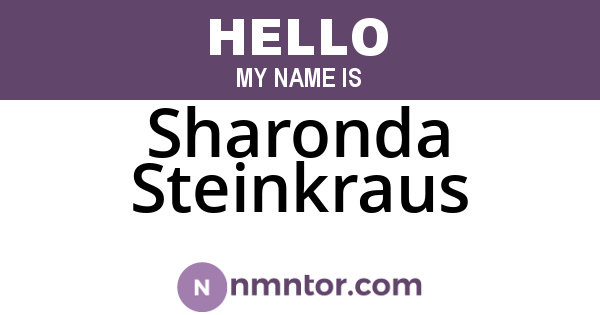 Sharonda Steinkraus