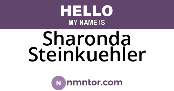 Sharonda Steinkuehler