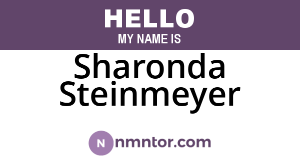 Sharonda Steinmeyer