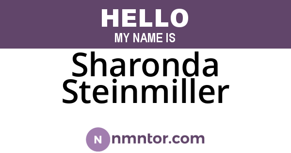 Sharonda Steinmiller