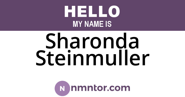 Sharonda Steinmuller