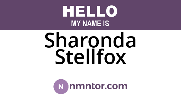 Sharonda Stellfox