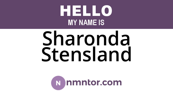 Sharonda Stensland