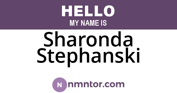 Sharonda Stephanski