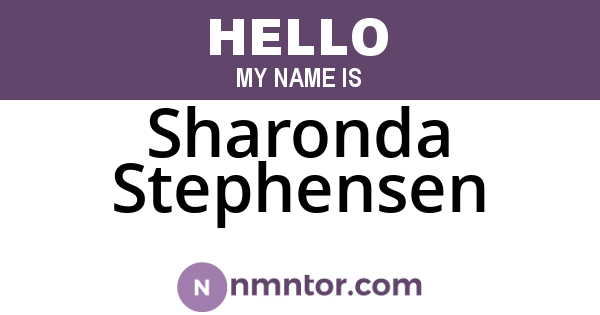 Sharonda Stephensen