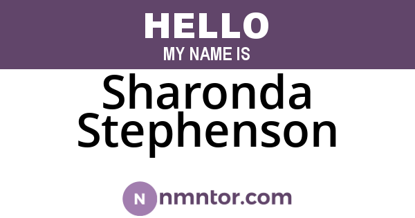 Sharonda Stephenson