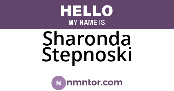 Sharonda Stepnoski