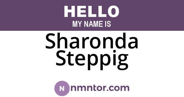 Sharonda Steppig