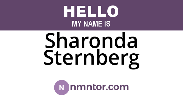 Sharonda Sternberg