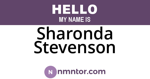 Sharonda Stevenson