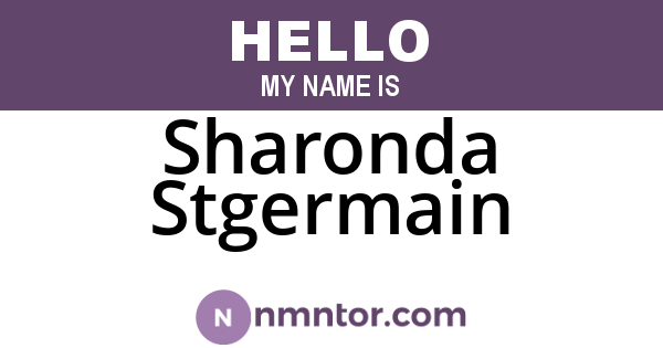 Sharonda Stgermain