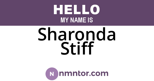 Sharonda Stiff