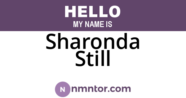 Sharonda Still