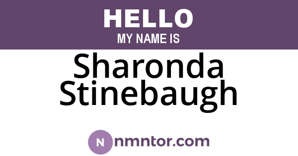 Sharonda Stinebaugh