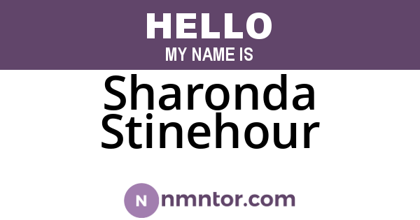 Sharonda Stinehour