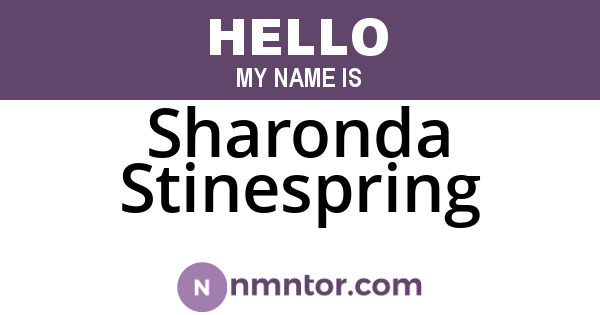 Sharonda Stinespring