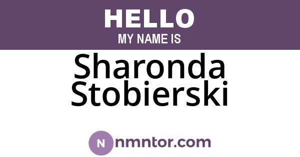 Sharonda Stobierski
