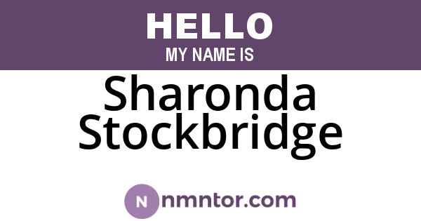 Sharonda Stockbridge