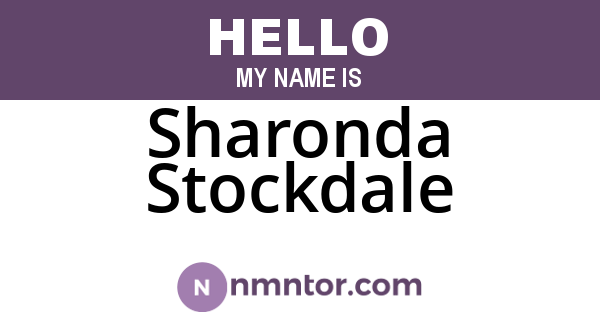 Sharonda Stockdale
