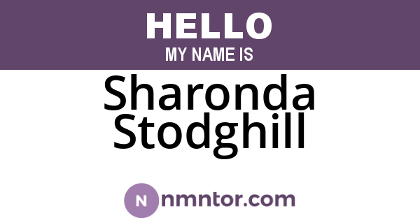 Sharonda Stodghill