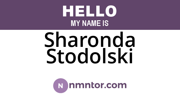 Sharonda Stodolski