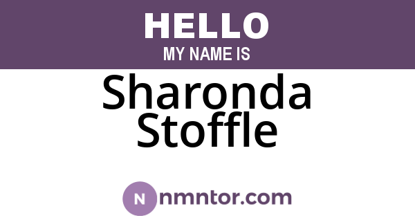 Sharonda Stoffle