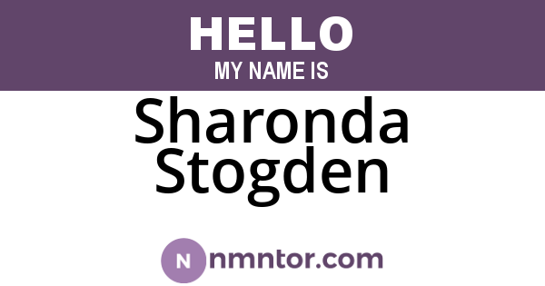 Sharonda Stogden