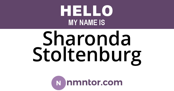 Sharonda Stoltenburg
