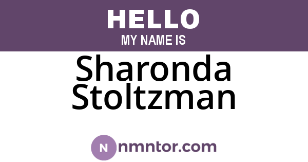Sharonda Stoltzman