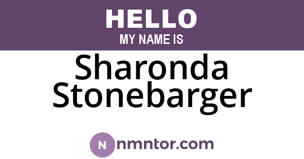 Sharonda Stonebarger