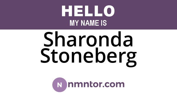 Sharonda Stoneberg