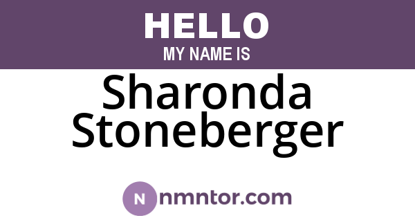 Sharonda Stoneberger