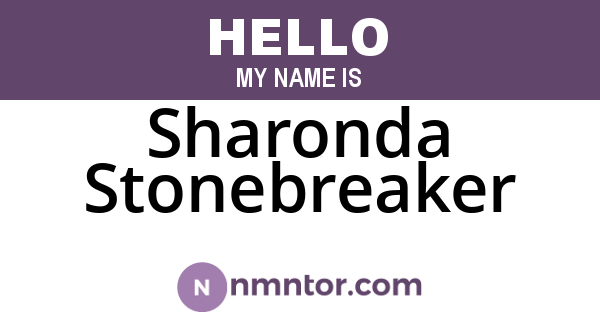 Sharonda Stonebreaker