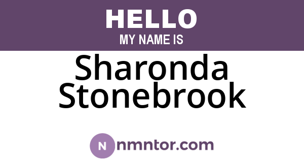 Sharonda Stonebrook