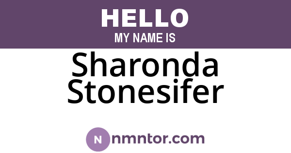 Sharonda Stonesifer