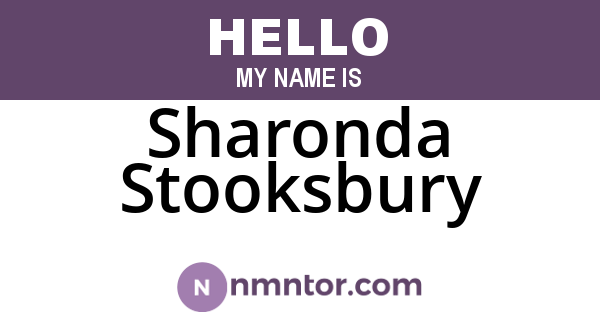 Sharonda Stooksbury
