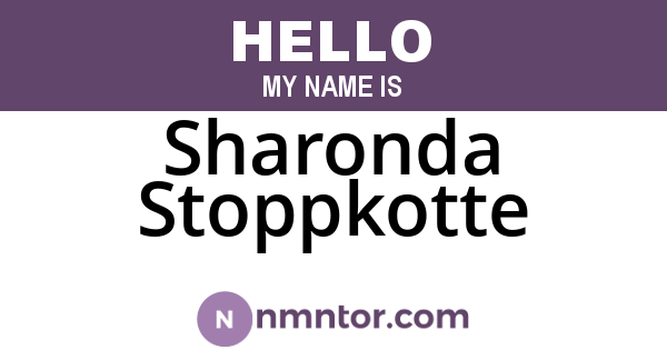 Sharonda Stoppkotte