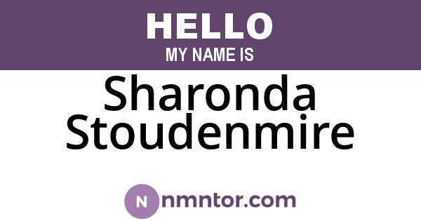 Sharonda Stoudenmire