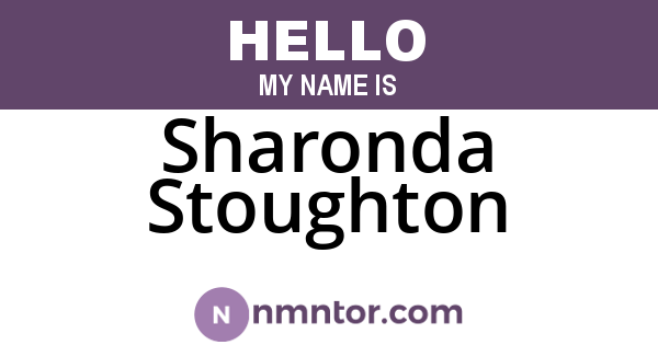 Sharonda Stoughton