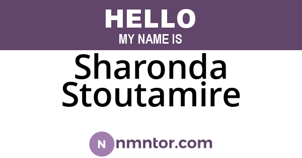 Sharonda Stoutamire