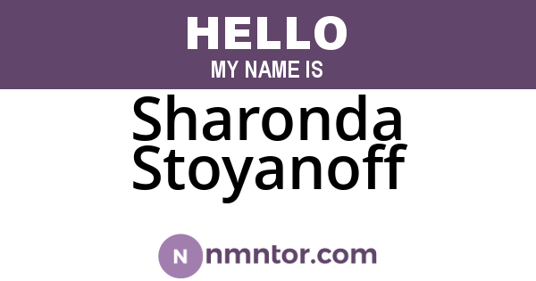 Sharonda Stoyanoff