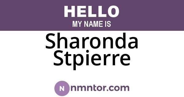 Sharonda Stpierre