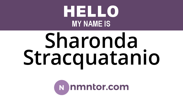 Sharonda Stracquatanio