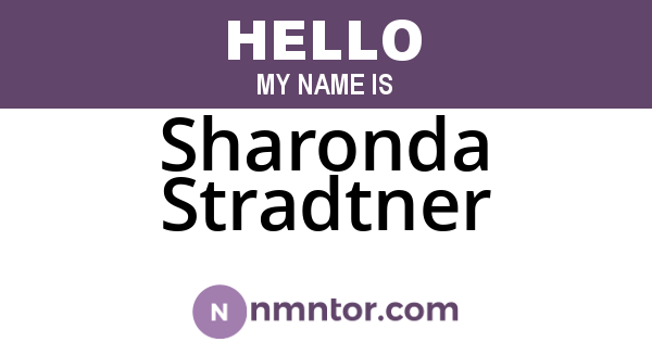 Sharonda Stradtner