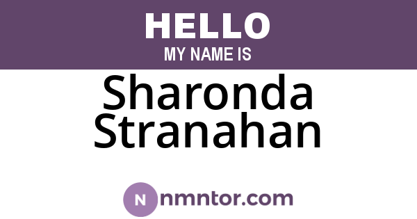 Sharonda Stranahan
