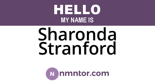 Sharonda Stranford