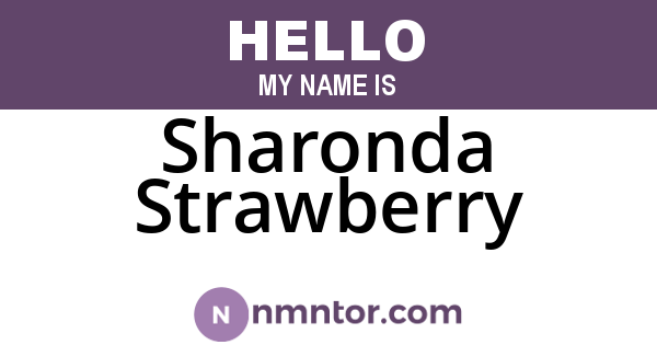 Sharonda Strawberry