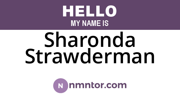 Sharonda Strawderman