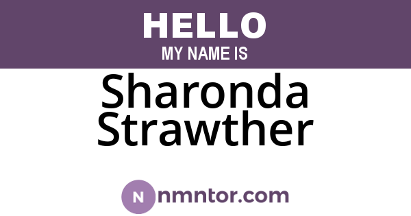 Sharonda Strawther